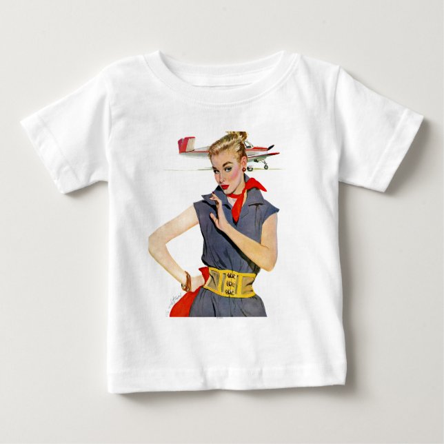 The Girl Who Stole Airplanes Baby T-Shirt (Front)