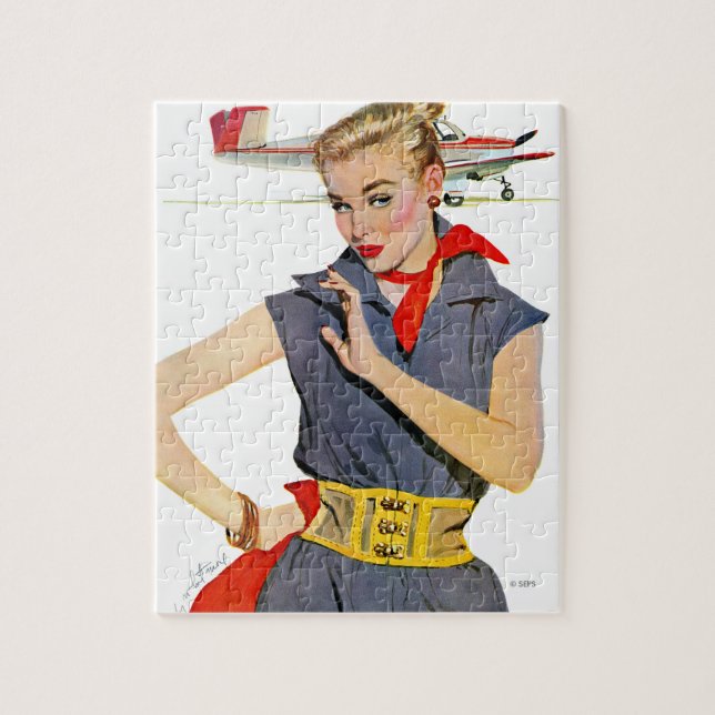 The Girl Who Stole Airplanes Jigsaw Puzzle (Vertical)