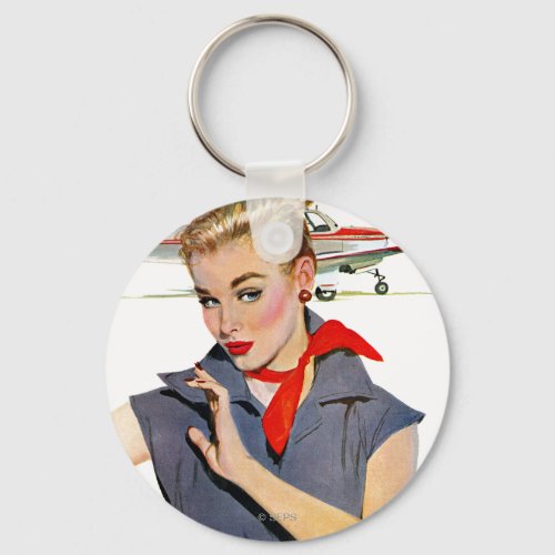 The Girl Who Stole Airplanes Keychain