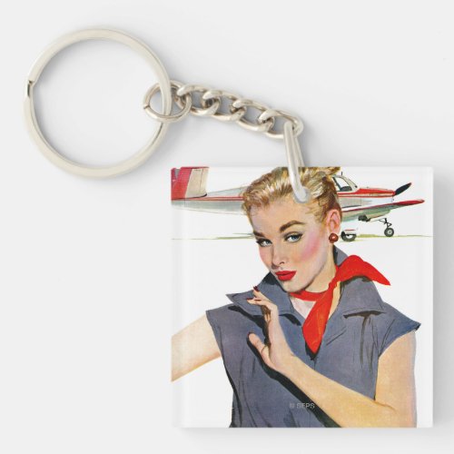 The Girl Who Stole Airplanes Keychain