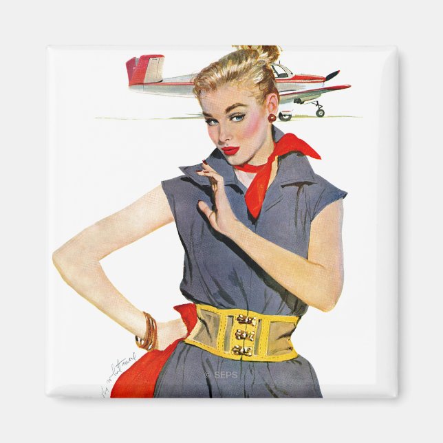 The Girl Who Stole Airplanes Magnet (Front)