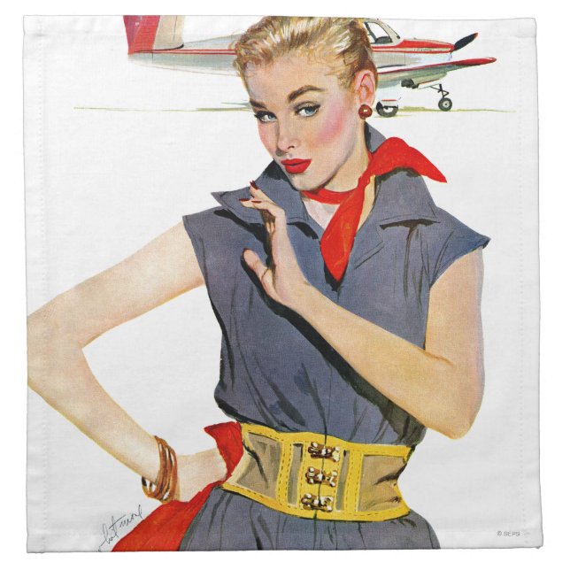 The Girl Who Stole Airplanes Napkin (Front)
