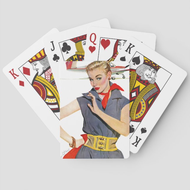 The Girl Who Stole Airplanes Poker Cards (Back)