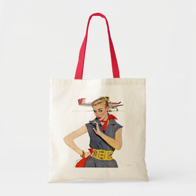 The Girl Who Stole Airplanes Tote Bag (Front)