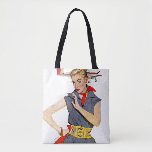 The Girl Who Stole Airplanes Tote Bag (Front)