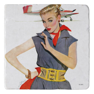 The Girl Who Stole Airplanes Trivet