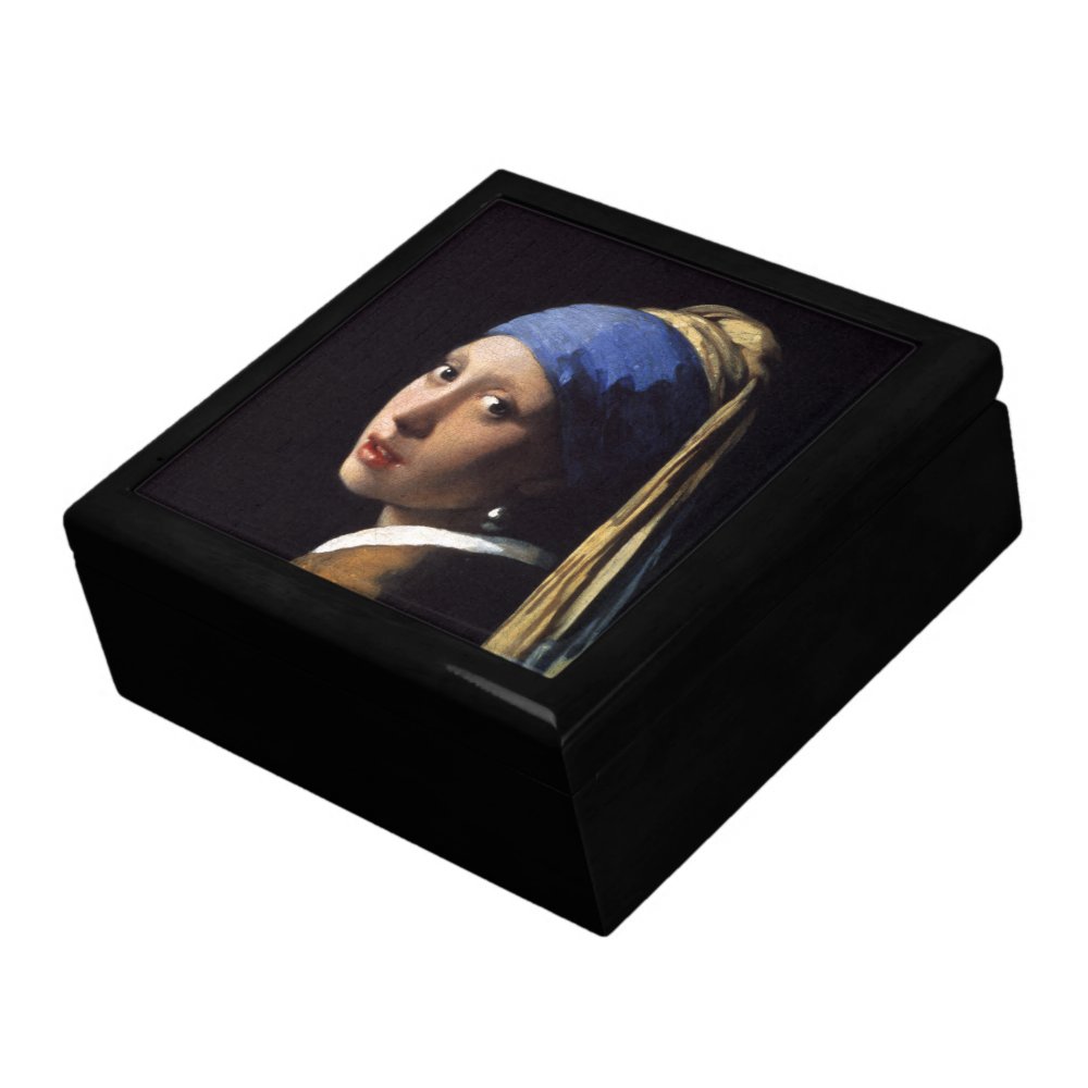 The Girl With A Pearl Earring By Johannes Vermeer Wooden Jewelry 