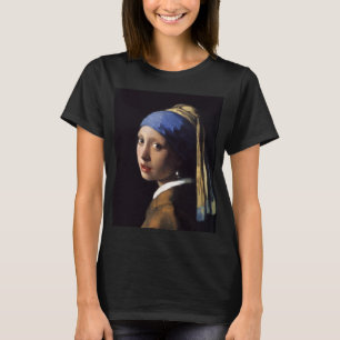 The Girl With A Pearl Earring by Johannes Vermeer T-Shirt