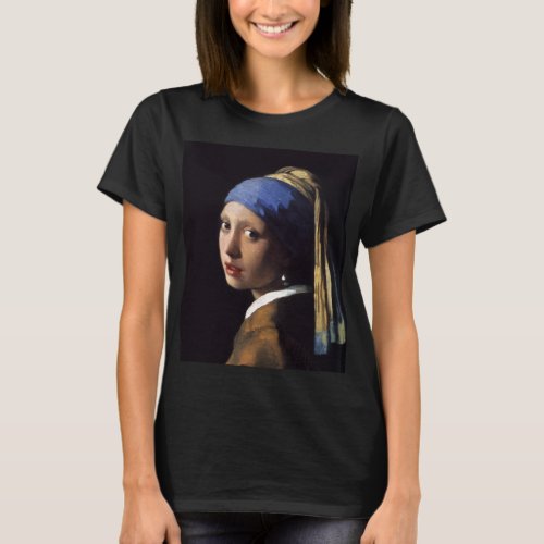 The Girl With A Pearl Earring by Johannes Vermeer T_Shirt