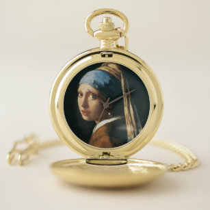 The Girl with a Pearl Earring Pocket Watch