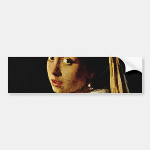The Girl with a Turban/Girl with the Pearl Earring Bumper Sticker