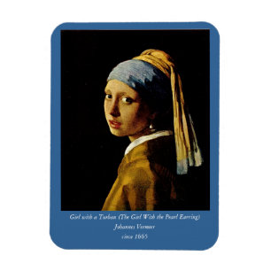 The Girl with a Turban/Girl with the Pearl Earring Magnet