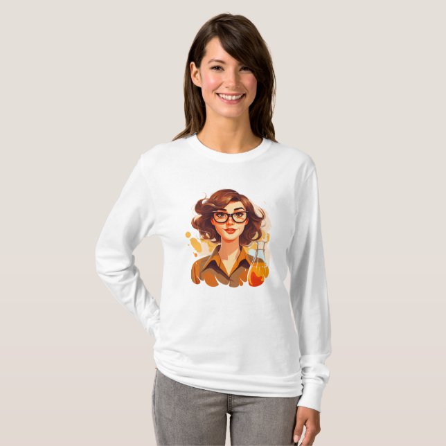 The Girl With Glasses T-Shirt (Front Full)