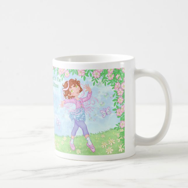 The Girl with the Funny Buttons - Twirl Girl Mug (Right)