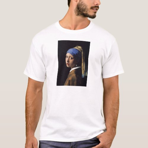 The Girl With The Pearl Earring by Vermeer T_Shirt