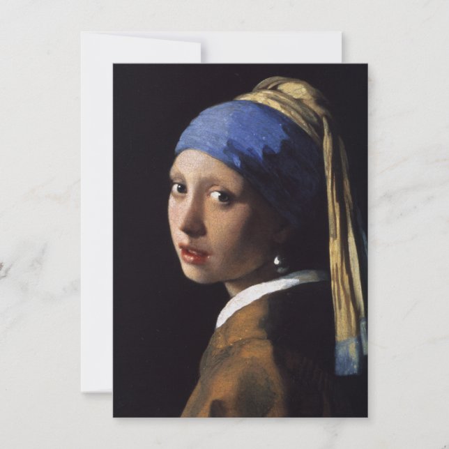 The Girl With The Pearl Earring Invitation (Front)