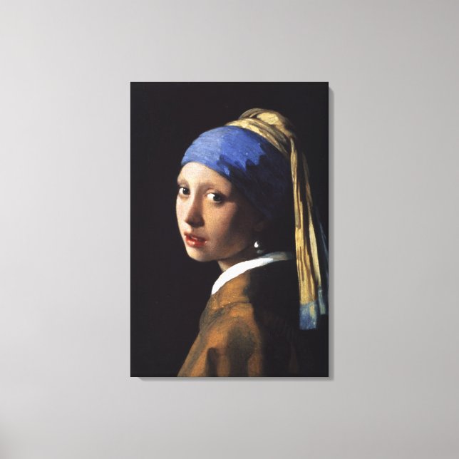 The Girl With The Pearl Earring - Wrapped Canvas Print (Front)
