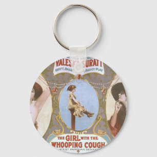 The Girl with the Whooping Cough Retro Theater Keychain