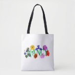 The Girlfriend 'Wildflowers' Tote Bag<br><div class="desc">This colorful name tote bag from the 'Wildflowers' collection will accompany you, or a friend, in style and with verve while grocery shopping, carrying your favorite books or during any other errand a busy day requires. A very special gift to a best pal, or a deserved treat to yourself. Enjoy!...</div>