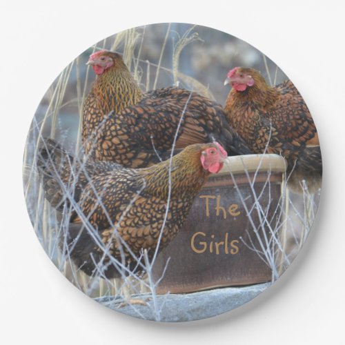 The Girls Chicken Paper Plate