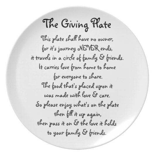 The Giving Plate (Front)
