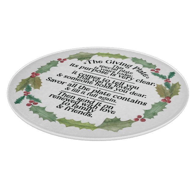 The giving plate cutting board (Corner)