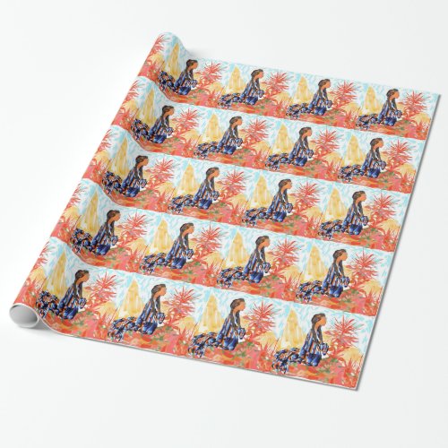 The giving tree a Native American Girl Praying Wrapping Paper