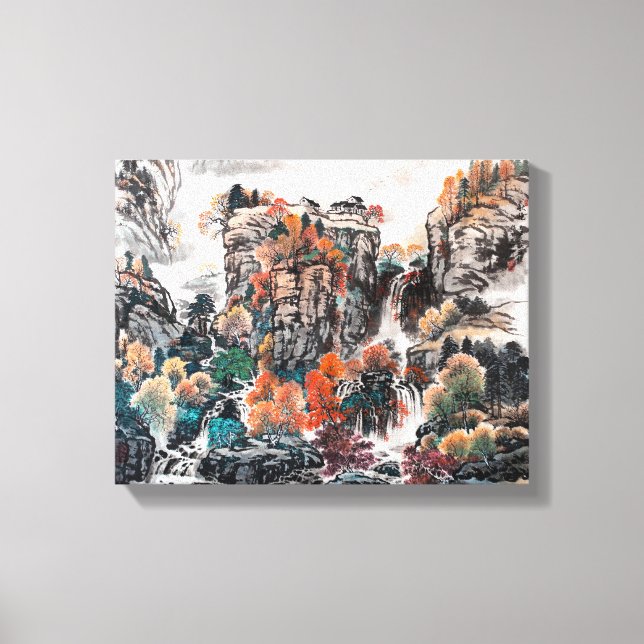 The Glamour of Autumn, Chinese Painting Canvas (Front)