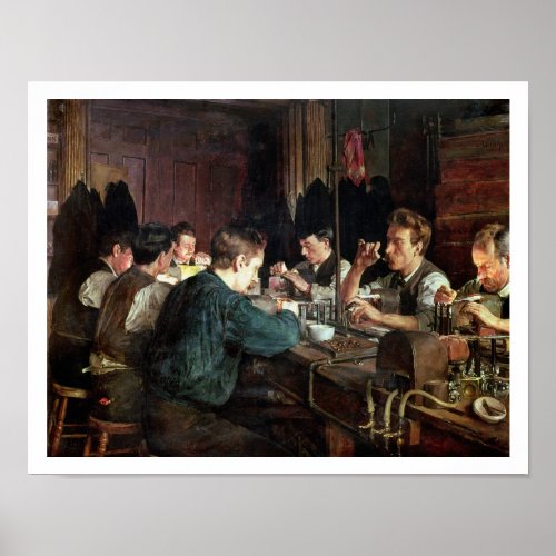 The Glass Blowers 1883 oil on canvas Poster