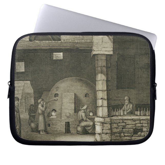 The Glass Bottle Maker, from Volume II Arts and Tr Laptop Sleeve (Front)