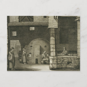The Glass Bottle Maker, from Volume II Arts and Tr Postcard