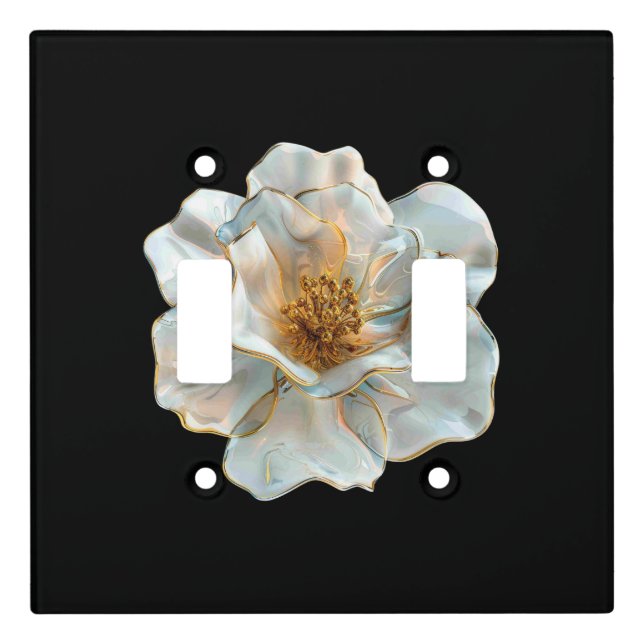 The Glass Daffodil  Light Switch Cover (Front)