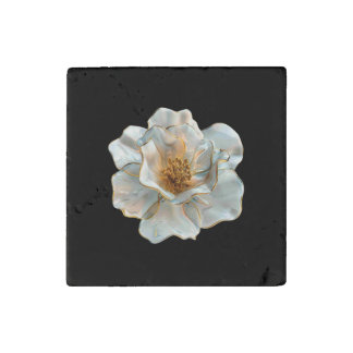 The Glass Daffodil  Stone Magnet