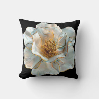The Glass Daffodil  Throw Pillow