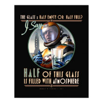 The Glass: Half Full of Atmosphere (16x20") Poster