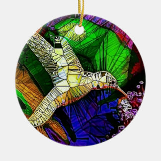 The Glass HummingBird Ceramic Ornament