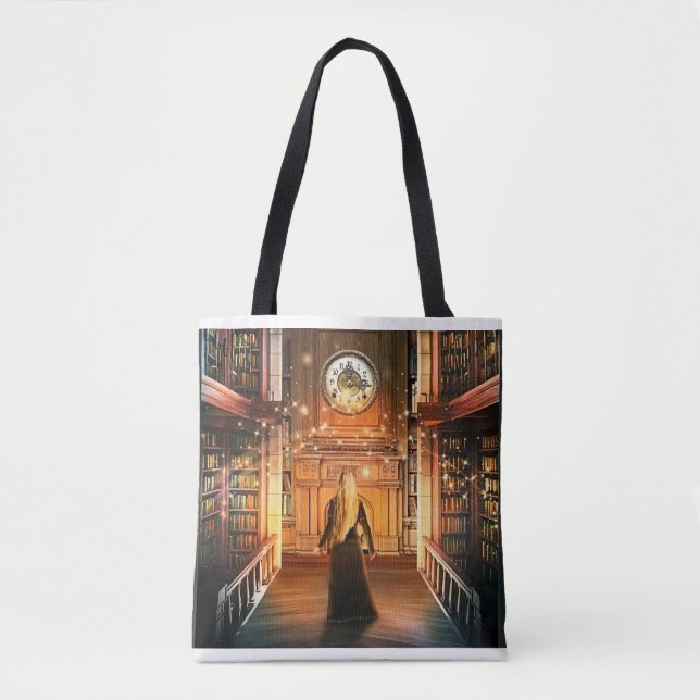The Glass Library tote Bag (Front)