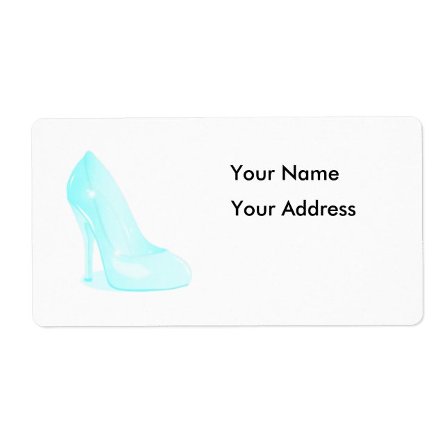 The Glass Slipper Background Label (Front)