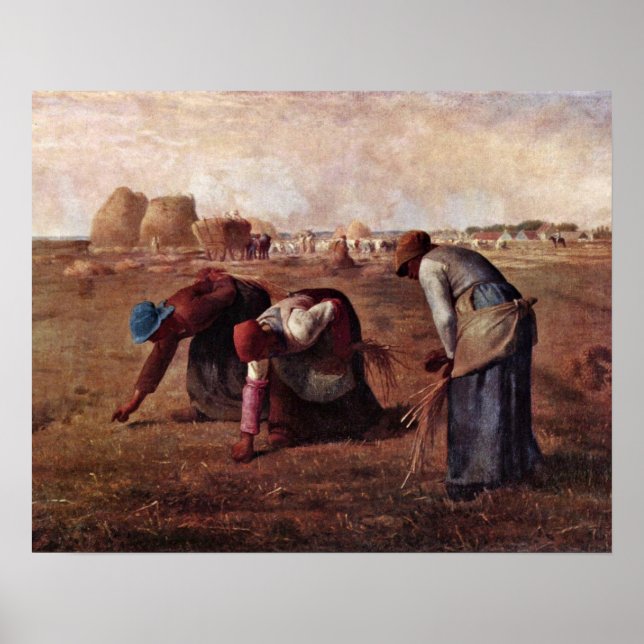 The Gleaners by Jean-Francois Millet Poster (Front)