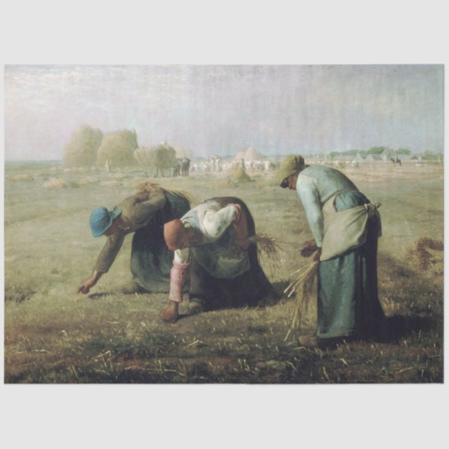 The Gleaners, Jean-Francois Millet, 1857 Tissue Paper (Front)