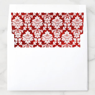 The Glitter Damask Las Vegas Wedding Collection Envelope Liner
