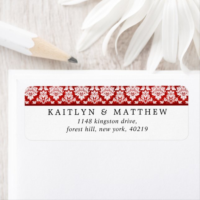 The Glitter Damask Las Vegas Wedding Collection Label (Insitu)