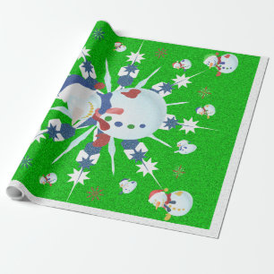 The Glittery Christmas Snowman - Wrapping Paper
