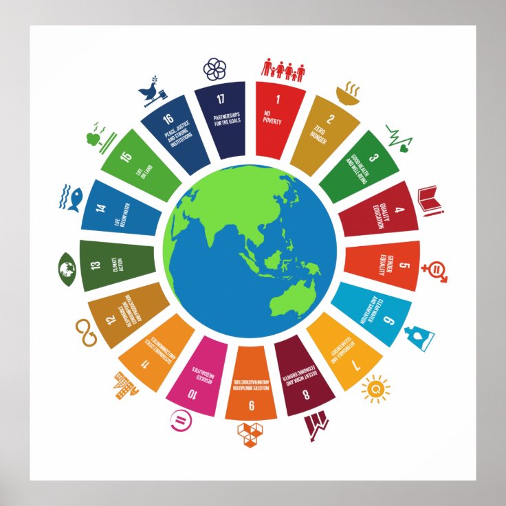 The Global Goals For Sustainable Development Poster Zazzle 6746