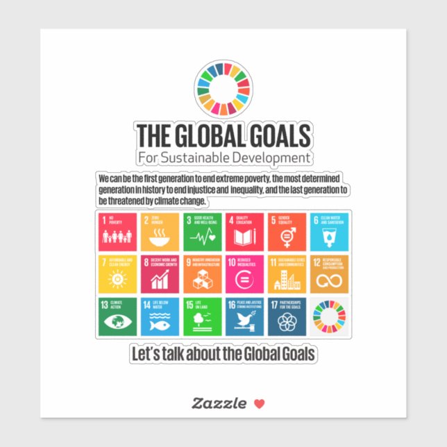 The Global Goals Sticker (Sheet)