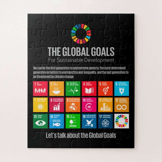 The Global Goals UN SDG 2030 Games Puzzle (Vertical)