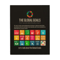 The Global Goals UN SDG 2030 Wood Wall Art