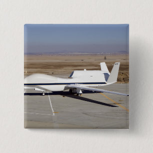 The Global Hawk unmanned aircraft Pinback Button