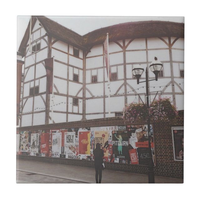 The Globe Theater - London - UK  Ceramic Tile (Front)