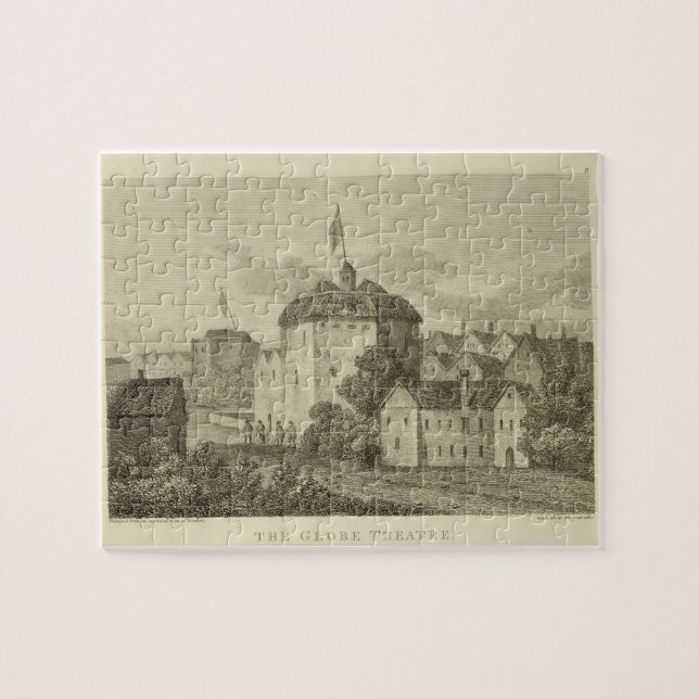 The Globe Theatre on the Bankside as it appeared i Jigsaw Puzzle (Horizontal)